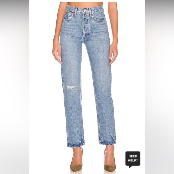 Agolde 90's Pinch Waist jeans in Abstract size 26 - Picture 4 of 6